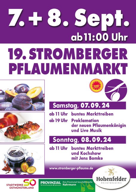 Pflaumenmarkt in Stromberg