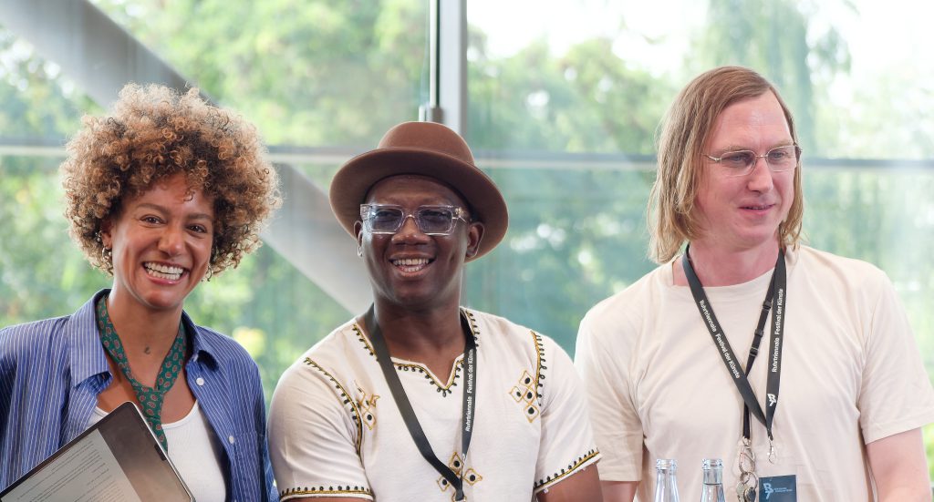 Ruhrtriennale 2025 - Foto: Helmut Sonnenhol - Larissa Sirah Herden, Serge Aimé Coulibaly, Lars Eidinger