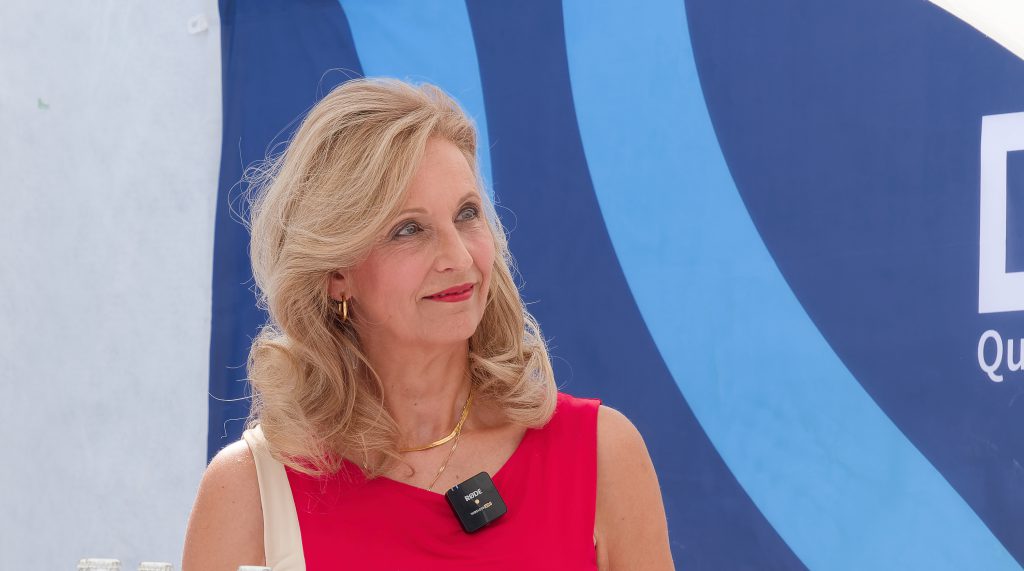 LVR-Direktorin Ulrike Lubek. Grundsteinlegung LVR neues Verwaltungsgebäude in Köln-Deutz - Foto: Helmut Sonnenhol