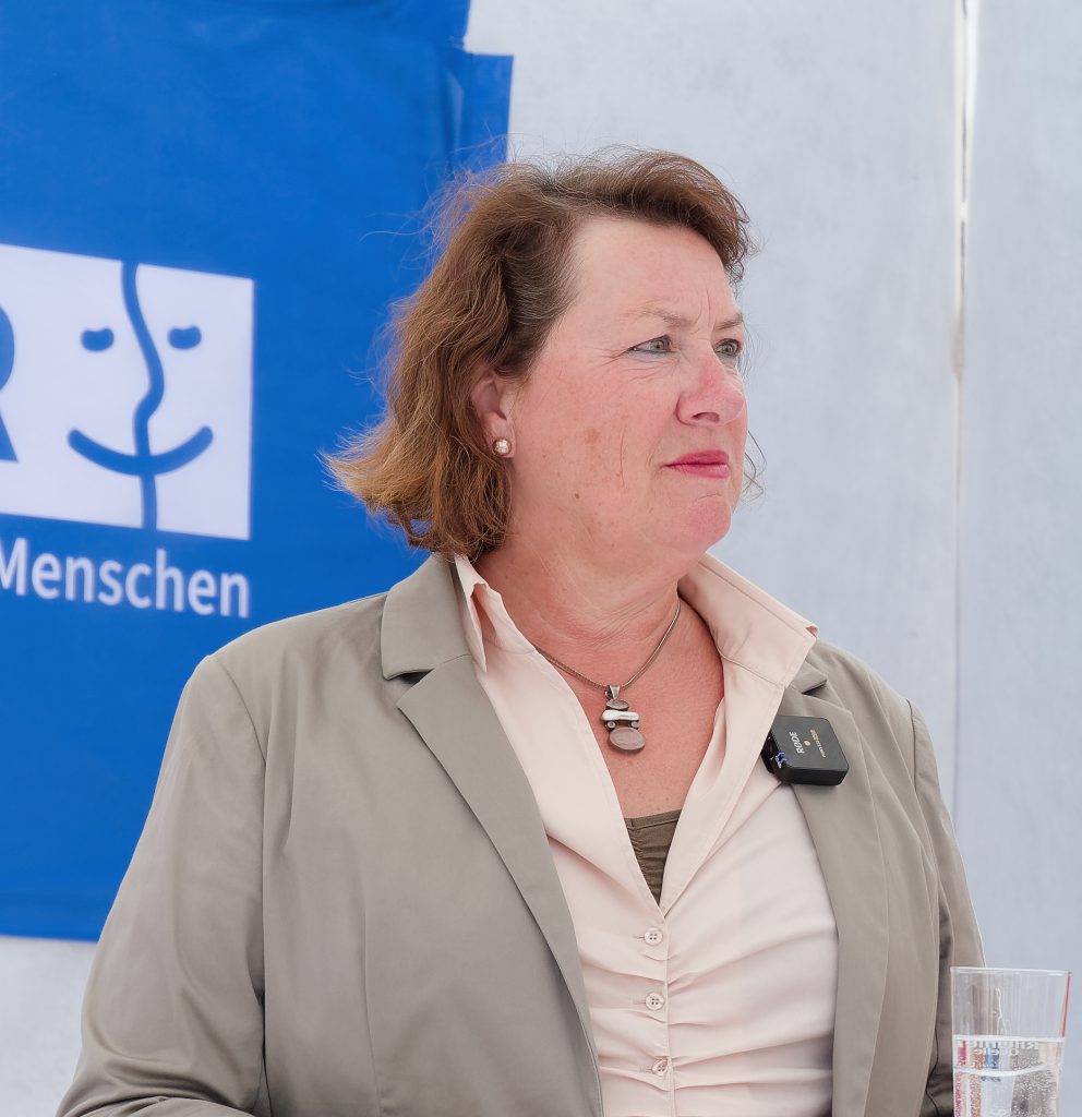 Anne Henk-Hollstein. Grundsteinlegung LVR neues Verwaltungsgebäude in Köln-Deutz - Foto: Helmut Sonnenhol