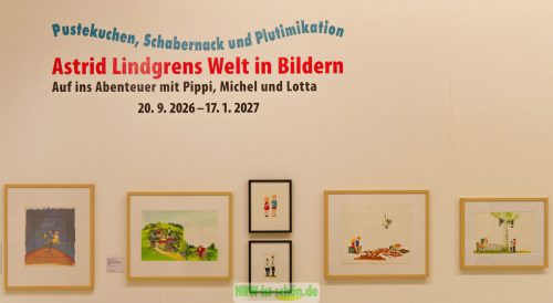 Astrid Lindgrens Welt in Bildern. Pustekuchen, Schabernack und Plutimikation. Ludwiggalerie Schloss Oberhausen.