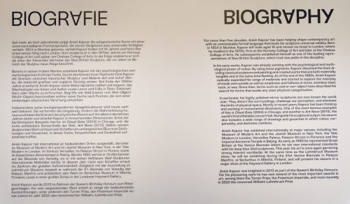 Anish Kapoor - Wilhelm-Lehmbruck-Preisträger - Lehmbruck Museum