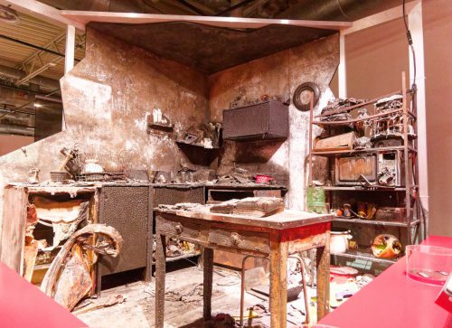 Sonderausstellung zum Feuer in der DASA