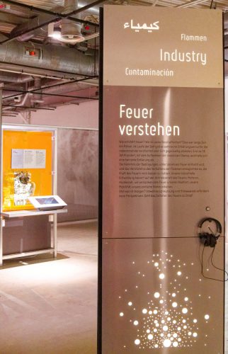 Sonderausstellung zum Feuer in der DASA